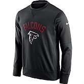 Men's Atlanta Falcons Nike Black Sideline Circuit Performance Sweatshirt,baseball caps,new era cap wholesale,wholesale hats